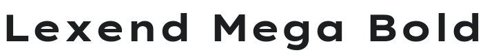Lexend Mega Bold Font Preview