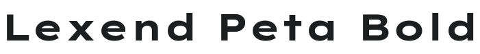 Lexend Peta Bold Font Preview