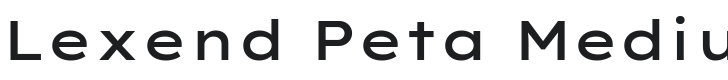 Lexend Peta Font Preview