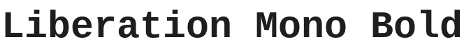 Liberation Mono Bold Font Preview