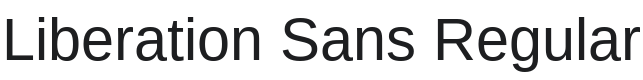 Liberation Sans Font Preview