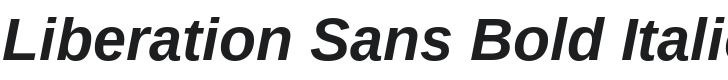 Liberation Sans Bold Italic Font Preview