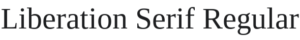 Liberation Serif Font Preview