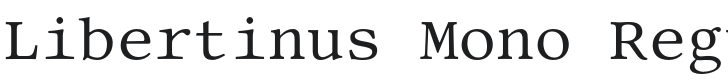 Libertinus Mono Font Preview