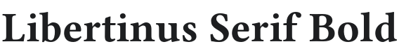 Libertinus Serif Bold Font Preview