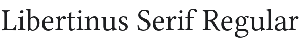 Libertinus Serif Font Preview
