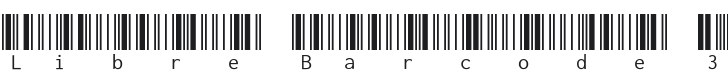 Libre Barcode 39 Extended Text Regular Font Preview