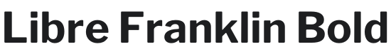 Libre Franklin Bold Font Preview