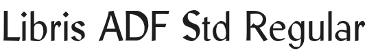 Libris ADF Std Font Preview