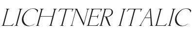 Lichtner Italic Font Preview
