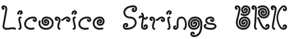 Licorice Strings Font Preview
