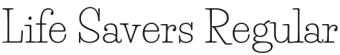 Life Savers Font Preview