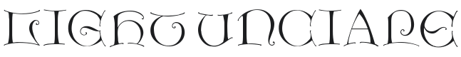 Light Unciale Font Preview