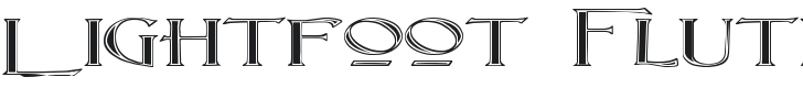 Lightfoot Fluted Extra-expanded Font Preview