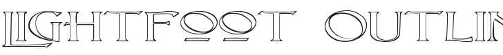 Lightfoot Outline Extra-expanded Font Preview
