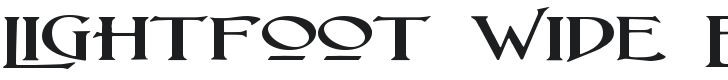 Lightfoot Wide Expanded Font Preview