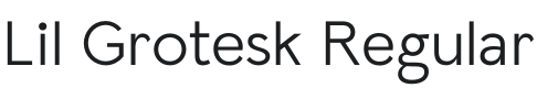 Lil Grotesk Font Preview