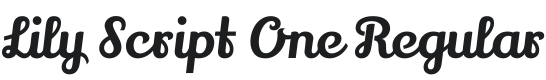 Lily Script One Font Preview
