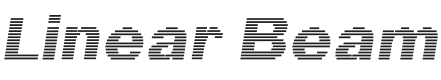 Linear Beam Font Preview