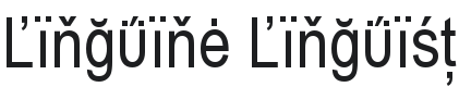 Linguine Linguist Font Preview