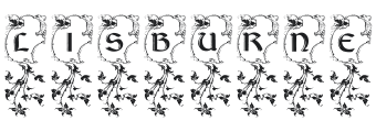 Lisburne Initials Font Preview