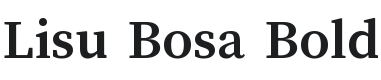Lisu Bosa Bold Font Preview