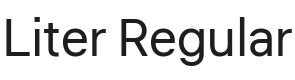 Liter Font Preview