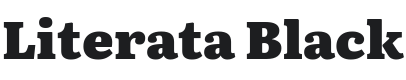 Literata Black Font Preview