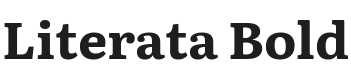 Literata Bold Font Preview