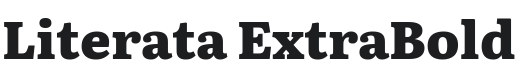 Literata ExtraBold Font Preview