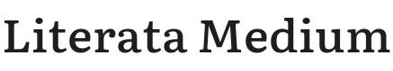 Literata Medium Font Preview