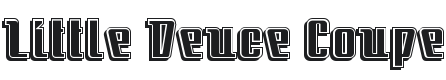 Little Deuce Coupe Font Preview