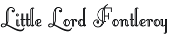Little Lord Fontleroy Font Preview