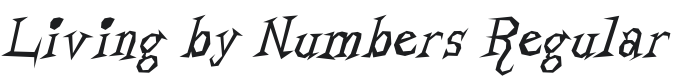 Living by Numbers Font Preview