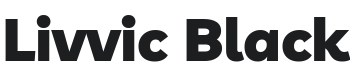 Livvic Black Font Preview