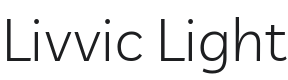 Livvic Light Font Preview