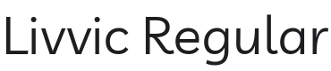 Livvic Font Preview