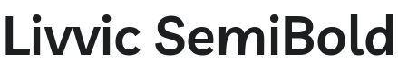 Livvic SemiBold Font Preview