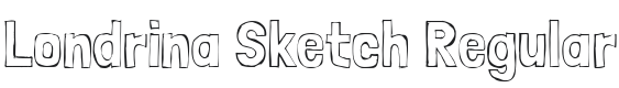 Londrina Sketch Regular Font Preview