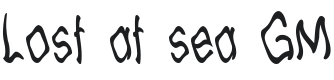 Lost at sea GM Font Preview