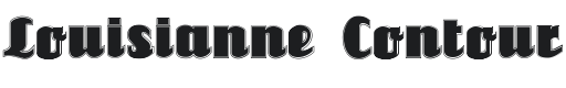 Louisianne Contour Black Font Preview