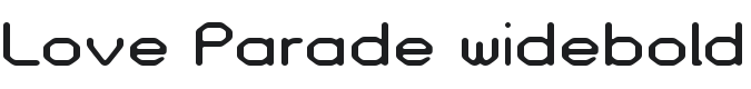 Love Parade widebold Font Preview
