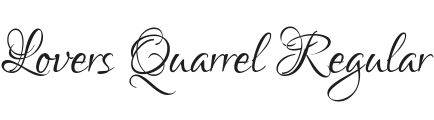 Lovers Quarrel Font Preview
