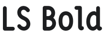 LS Bold Font Preview