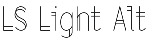 LS Light Alt Font Preview