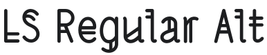 LS Regular Alt Font Preview