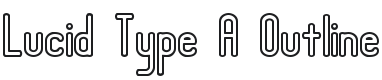Lucid Type A Outline (BRK) Font Preview