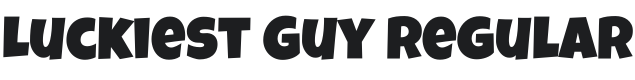 Luckiest Guy Font Preview