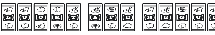 Lucky Ape Font Preview