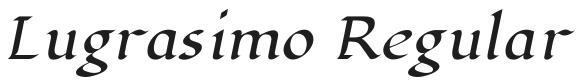 Lugrasimo Font Preview